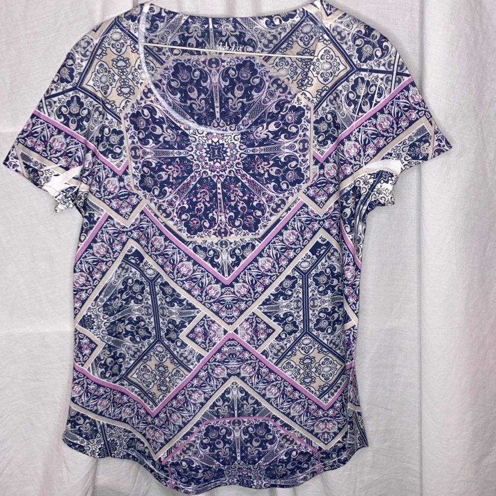 Style & Co capped sleeve tee shirt